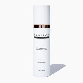DRMTLGY Hydration Booster serum pump delivers intense hydration for glowing skin.