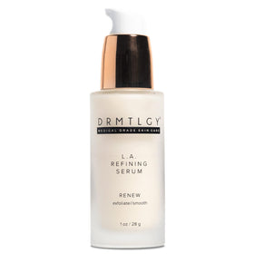 DRMTLGY Lactic 12% serum bottle shows potent exfoliation for smoother skin