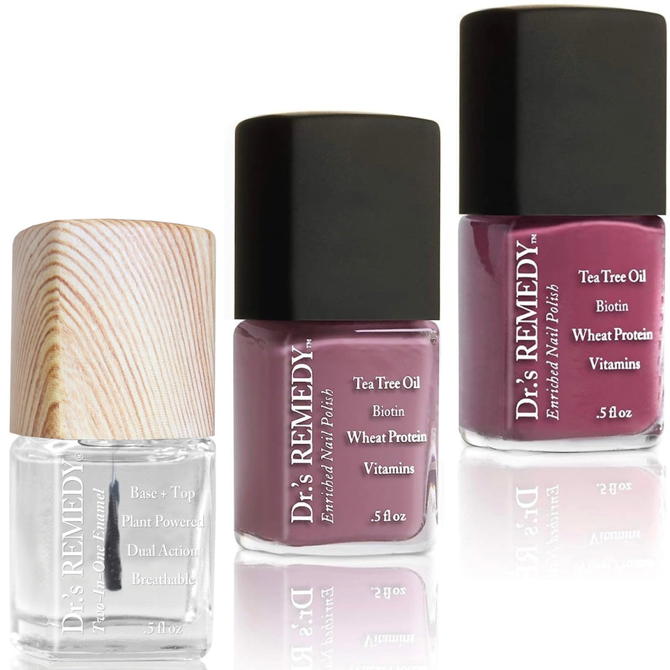 Dr.'s Remedy Brilliant Berry glaze bottle with quick-dry shine
