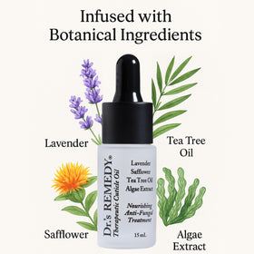 Dr.'s Remedy Caress Cuticle Oil bottle delivering soothing hydration to cuticles.