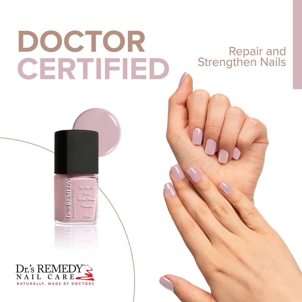Dr.’s Remedy Beloved Blush swatch reveals cool cotton candy pink with blue undertones.