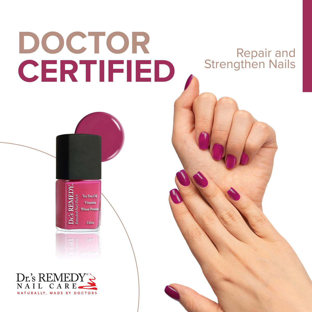 Dr.'s Remedy bottle cap close-up highlighting cruelty-free branding and precise application