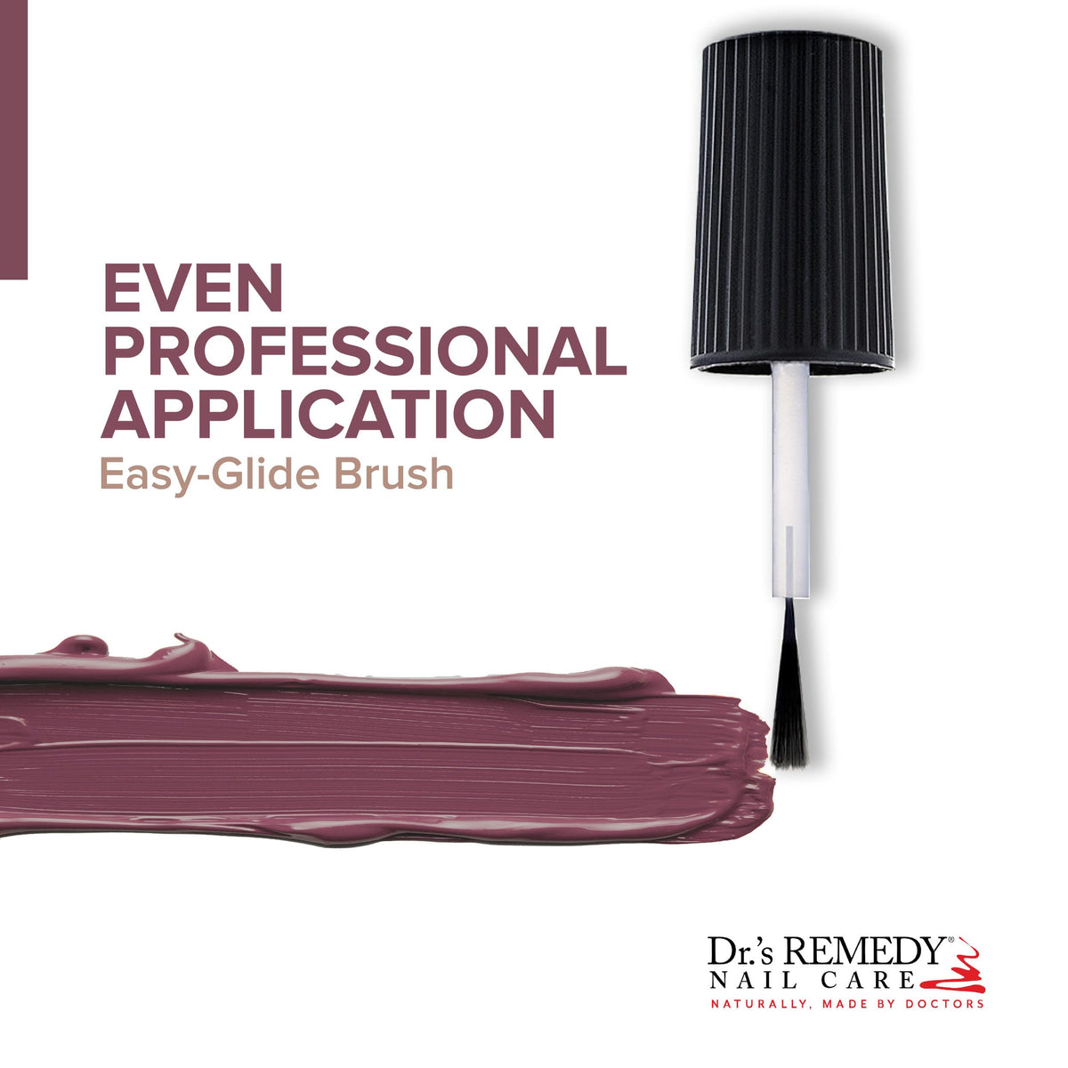 Dr.’s Remedy Enriched Nail Polish box packaging emphasizes USA-made values.