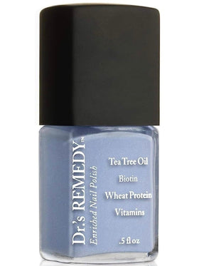 Dr.'s Remedy Perceptive Periwinkle bottle shows a safe, non-toxic nail polish for daily use