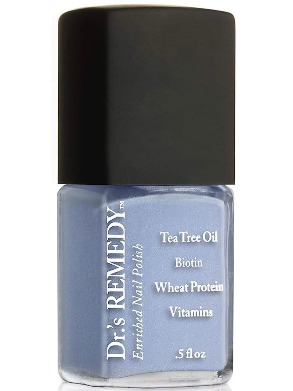 Dr.'s Remedy Perceptive Periwinkle bottle shows a safe, non-toxic nail polish for daily use