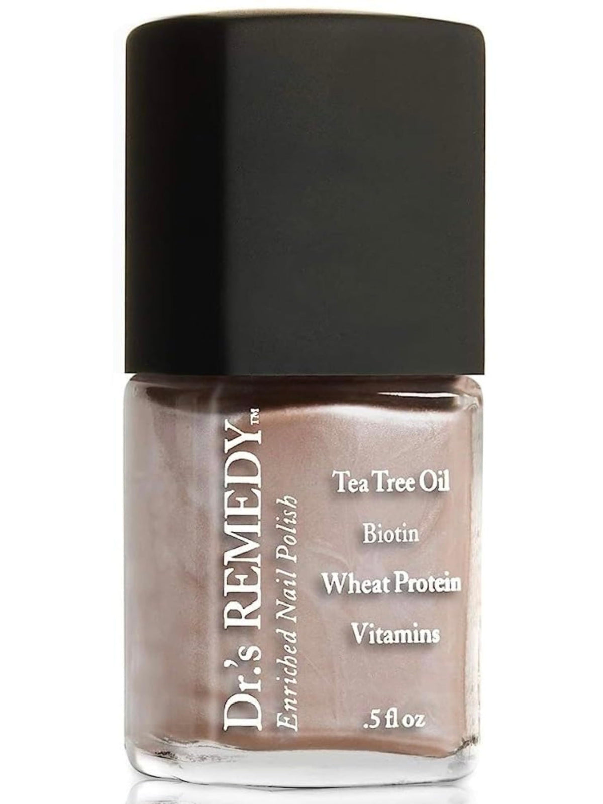 Dr.'s Remedy Enriched Nail Polish Poised Pink Champagne bottle for toxin-free salon color