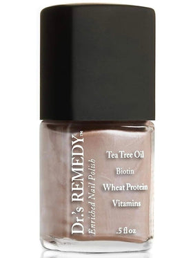 Dr.'s Remedy Enriched Nail Polish Poised Pink Champagne bottle for toxin-free salon color