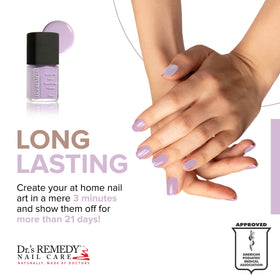Brush stroke of Dr.’s Remedy Lyrical Lilac for smooth color