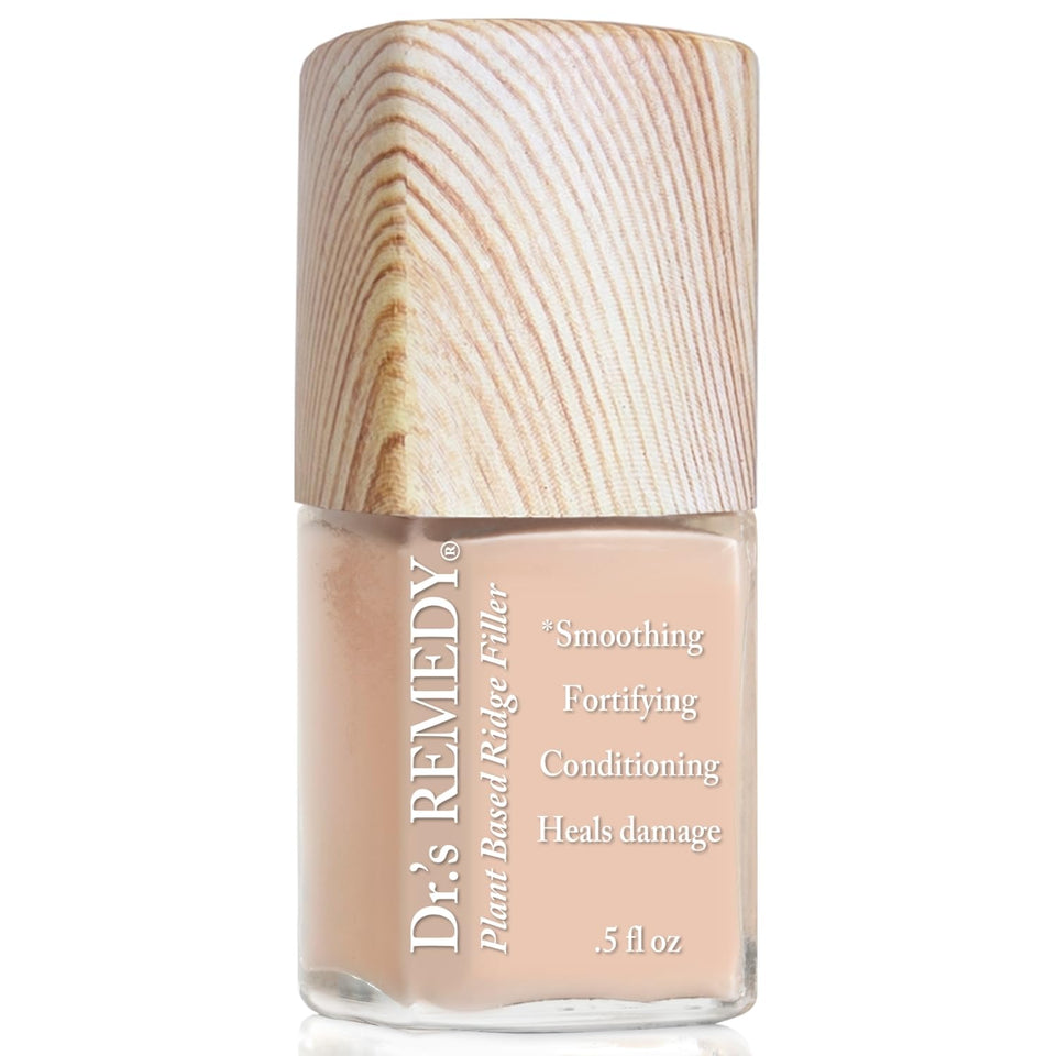 Dr.'s Remedy nail polish treatment bottle showing non-toxic, long-wearing nail care.
