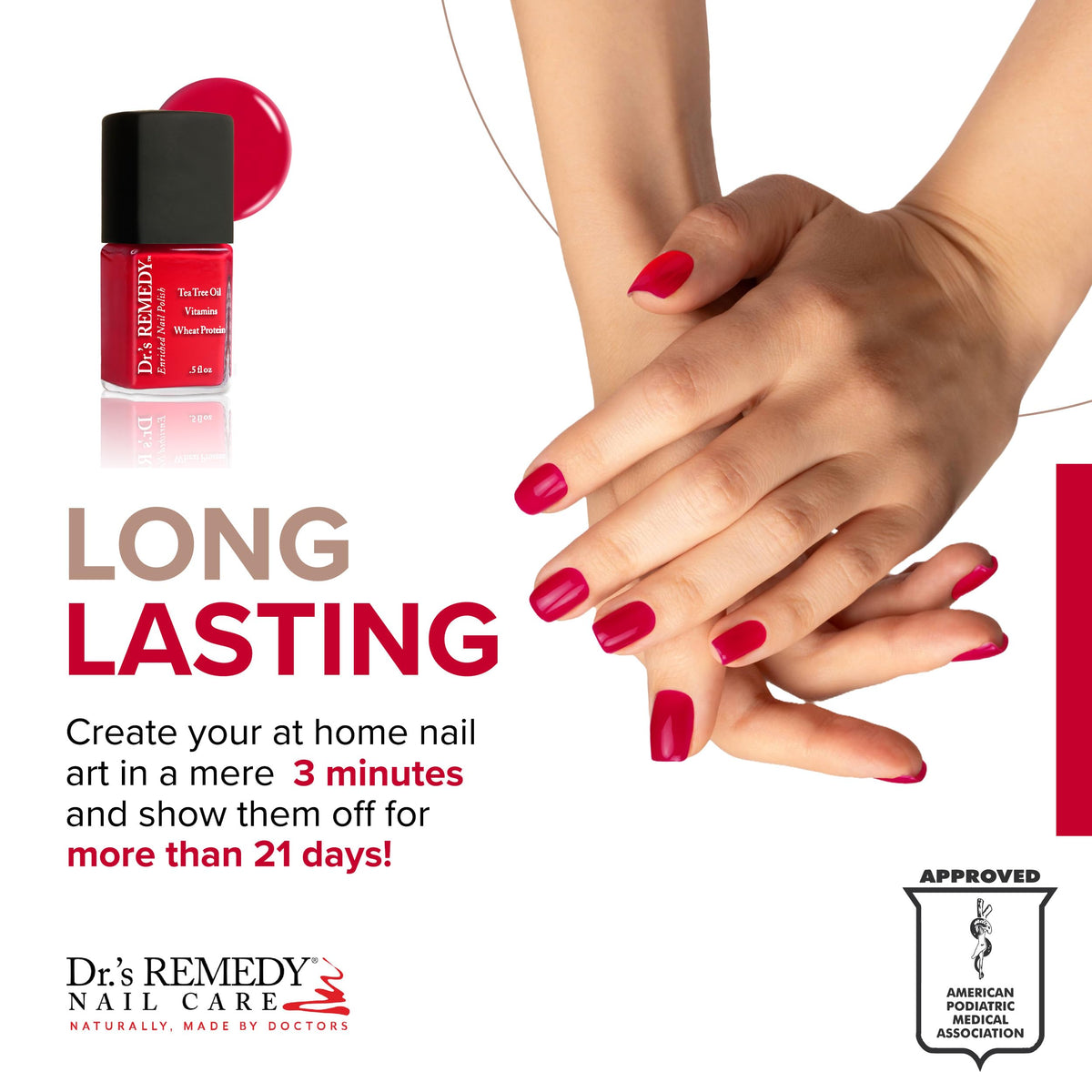 Dr.’s Remedy bottle shows nutrient-rich botanicals for healthier nails over time