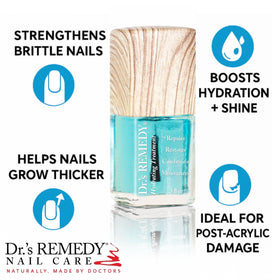 Dr.'s Remedy Organic All Natural Nail Strengthener formula supports nails.