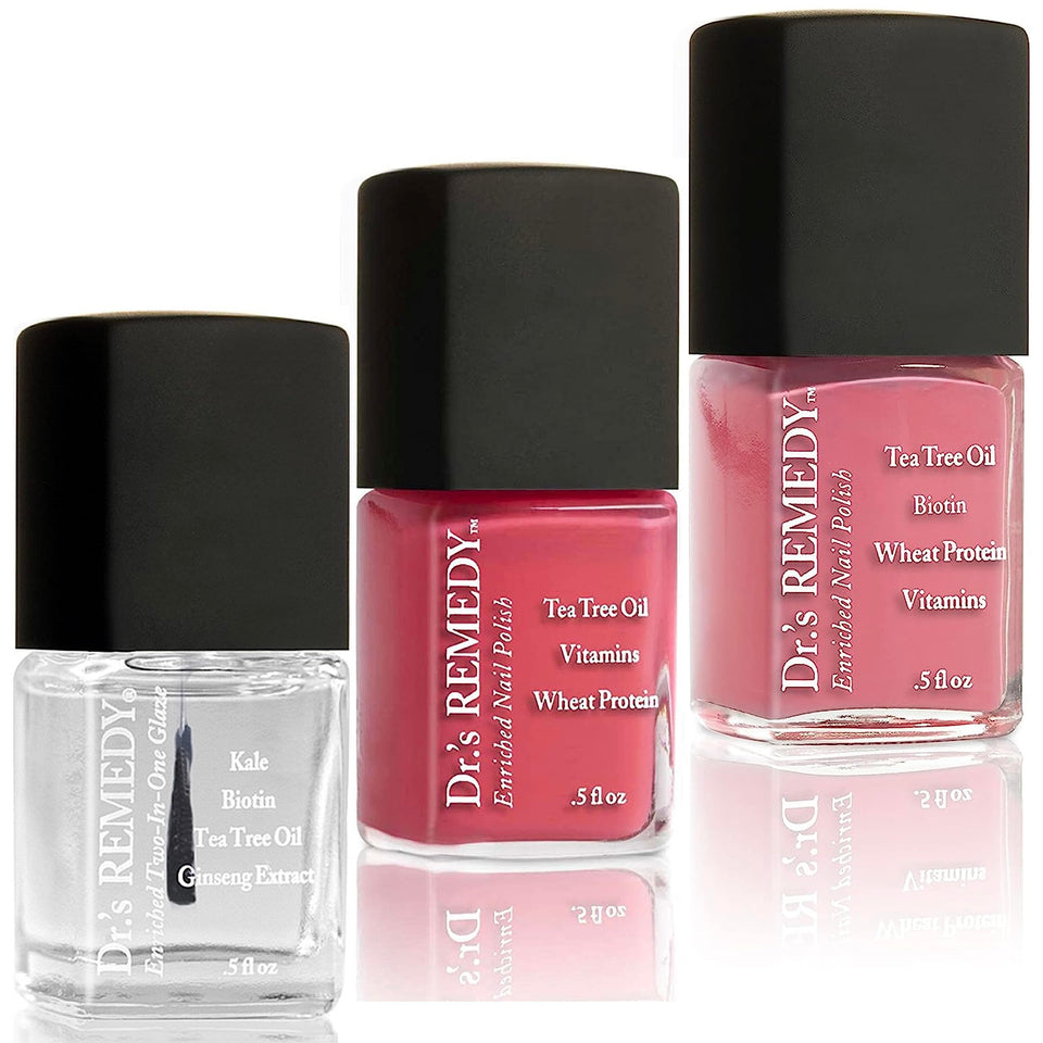 Dr.'s Remedy Peaceful as the Sea trio box for non-toxic nail care