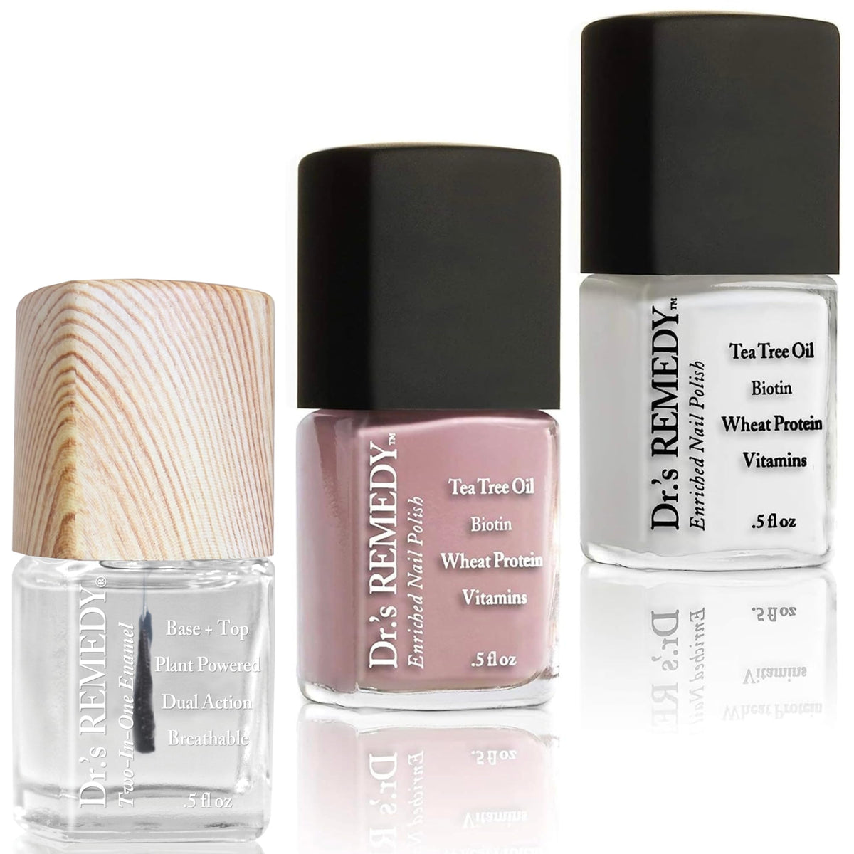 Dr.'s Remedy Positively Perfect Pink Trio with three shades for color and strength