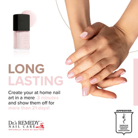 Dr.'s Remedy Positively Perfect Pink Trio POSITIVE Pink bottle offering a gentle pink finish.