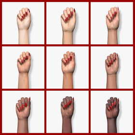 Dr.’s Remedy Rescue Red shine finish on nails.