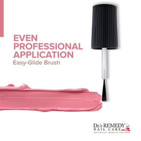 Dr.'s Remedy Serene Salmon nails during wear showing non-toxic vegan-friendly formula.