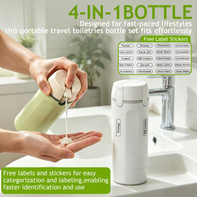 Drtfrn double leak-proof caps protect liquids during carry-on travel.