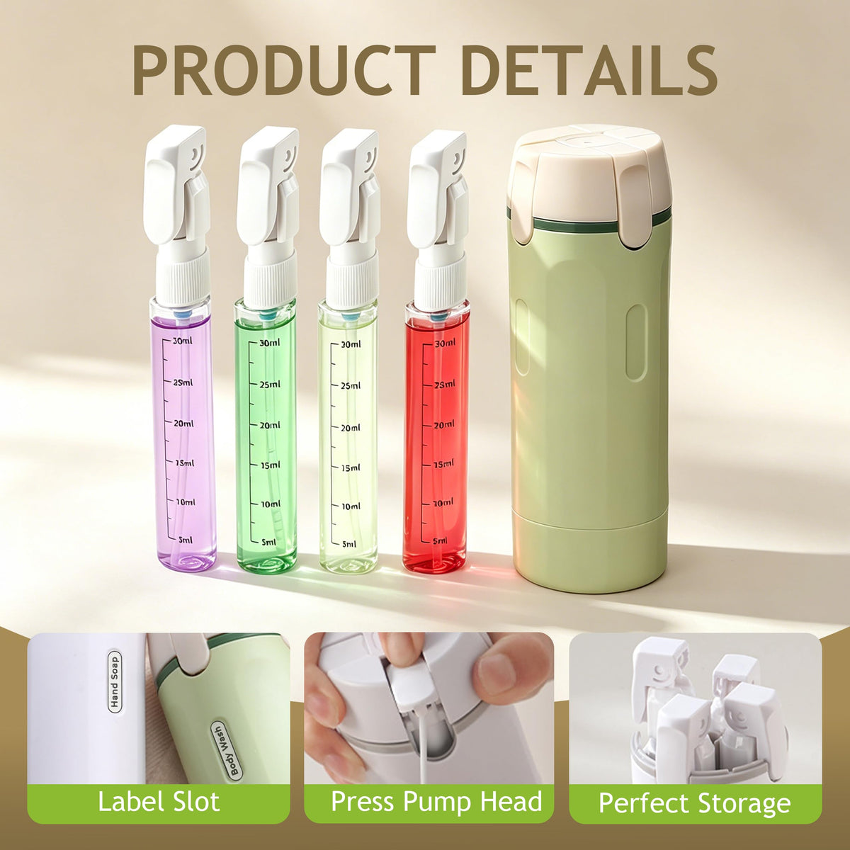 Drtfrn squeeze-to-dispense design for quick access on the go.