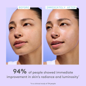 Drunk Elephant Amino Rain four hyaluronic acids image emphasizes multi-depth moisture.