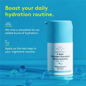 Texture of Drunk Elephant F-Balm Waterfacial applied at night for cooling hydration