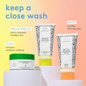 Drunk Elephant Mello Marula Cream Cleanser daily skincare routine shot.
