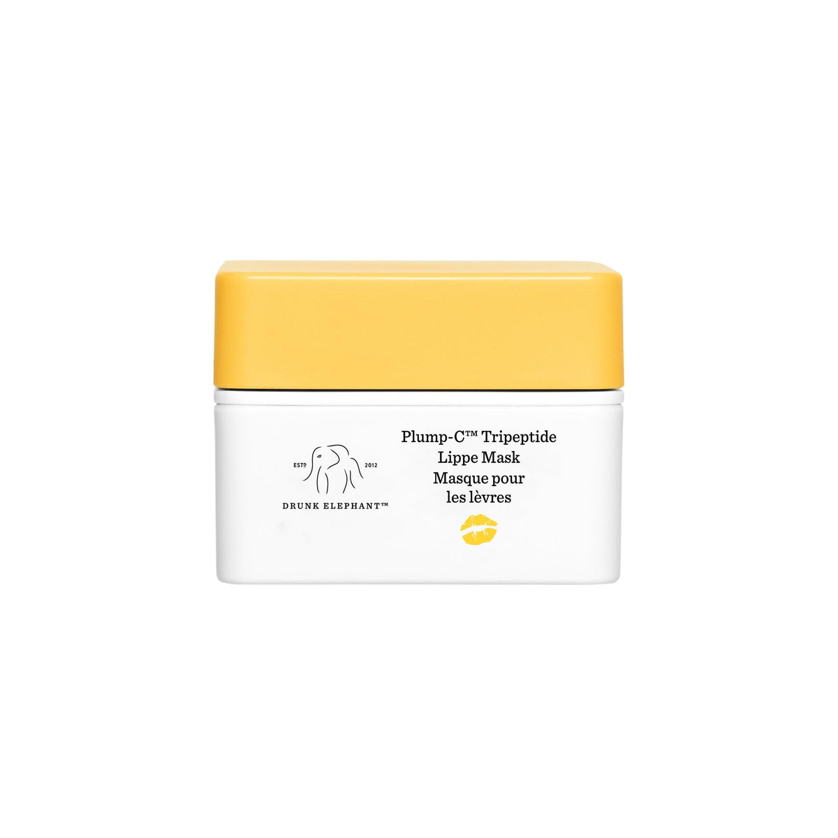 Drunk Elephant Plump-C Tripeptide Lippe Mask jar for deep hydration.