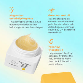 Lippe Mask on lips after use with smooth appearance.