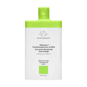 Drunk Elephant Silkamino leave-in milk bottle for deep conditioning and light hold