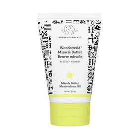 Drunk Elephant Wonderwild Miracle Butter bottle close-up showing deep hydration for dry skin