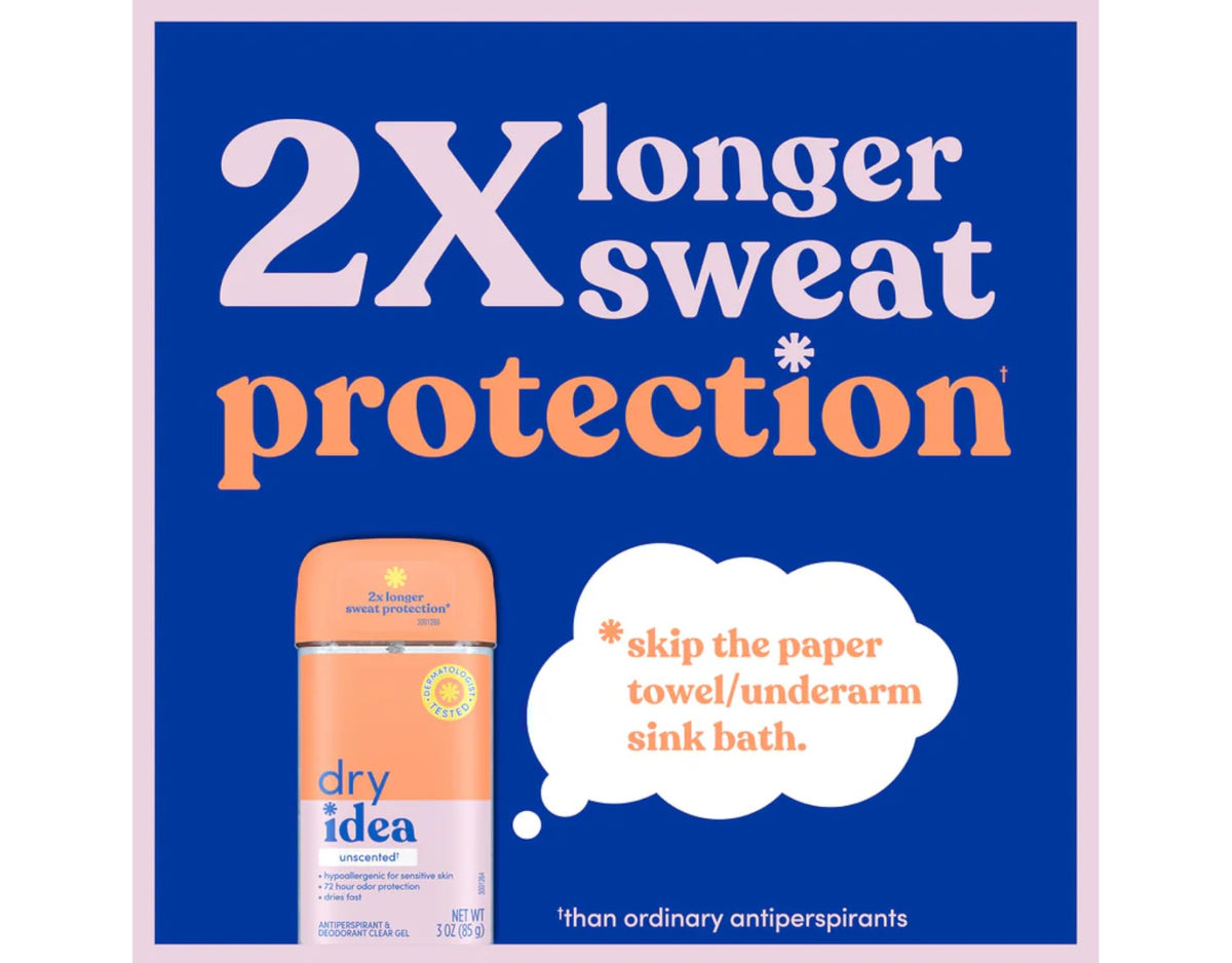 Gel texture slides on smooth for quick-dry action by Dry Idea