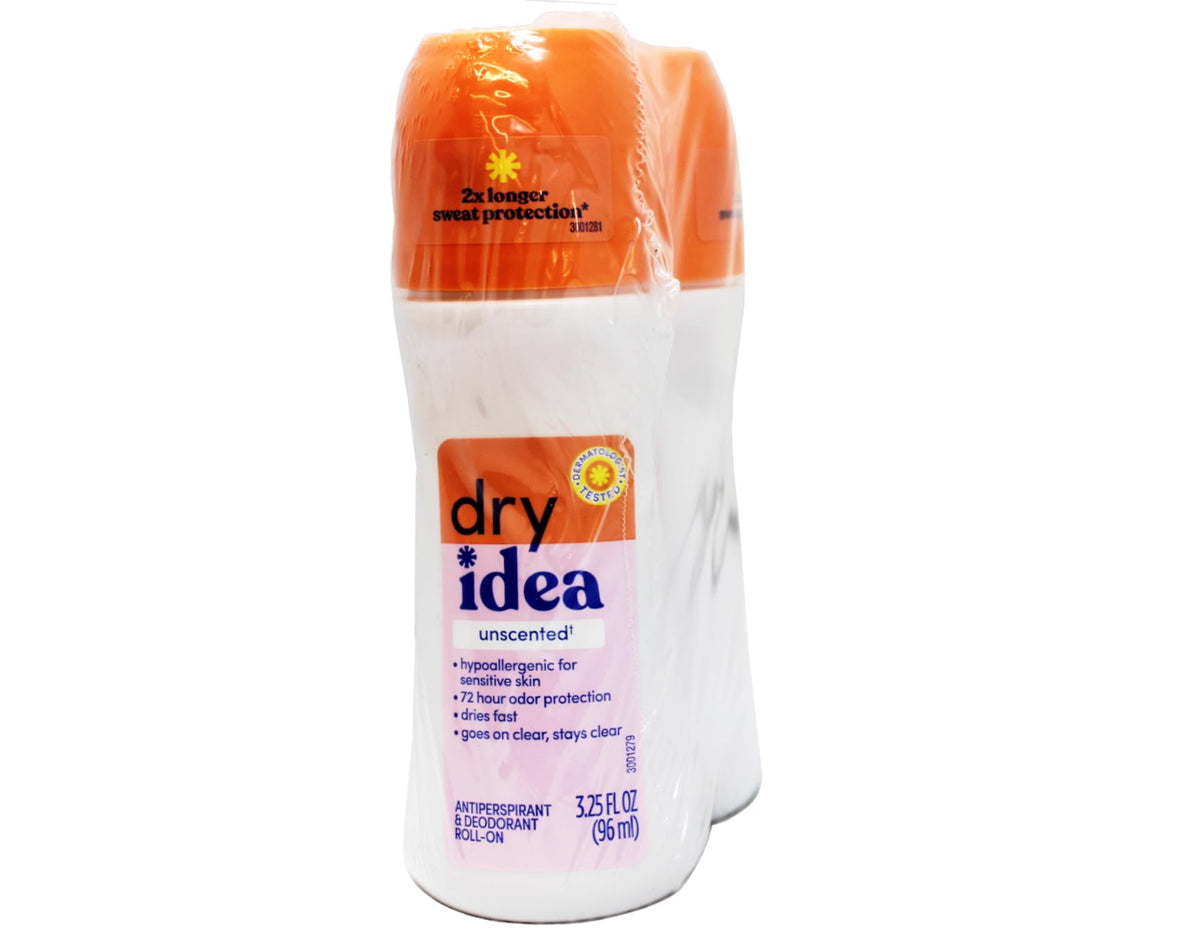 Dry Idea two-pack antiperspirant with value and protection
