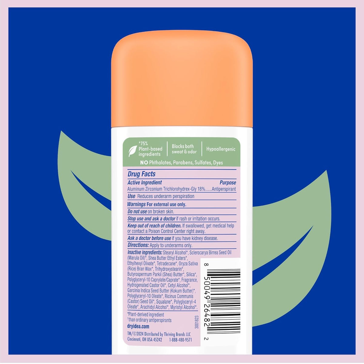 Dry Idea Fresh Breeze scent supports a clean, uplifting daily ritual.