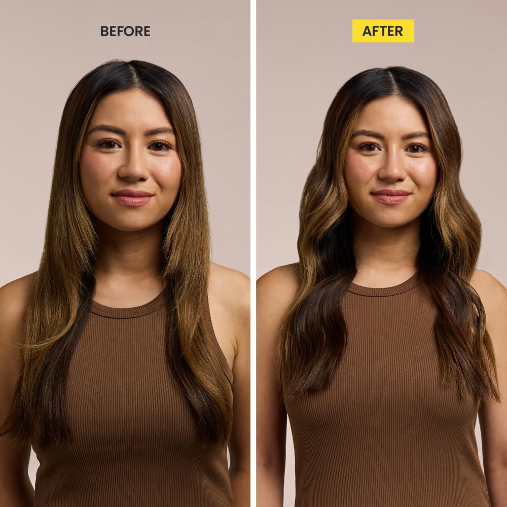 Drybar 3 Day Bender curling close-up reveals glossy curls.