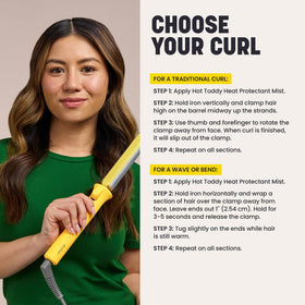 Drybar 3 Day Bender digital temperature control enables versatile styling on many hair types.