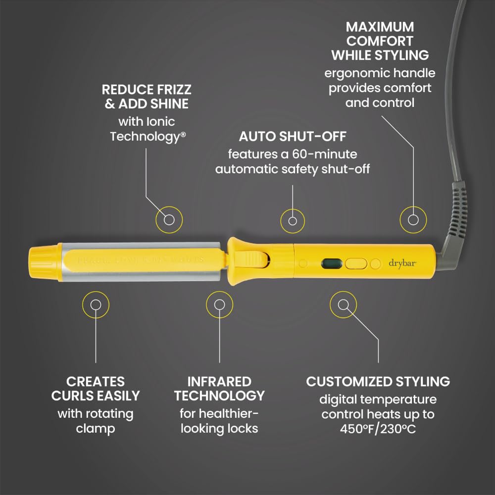 Drybar 3 Day Bender infrared heat delivers even styling from the inside out.