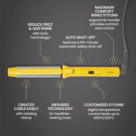 Drybar 3 Day Bender infrared heat delivers even styling from the inside out.