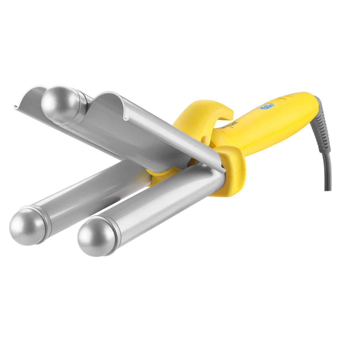 Drybar Beach Bender ceramic barrels closeup suggests smooth, uniform waves