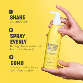Drybar Blowout Defense image indicates 82% frizz reduction potential.