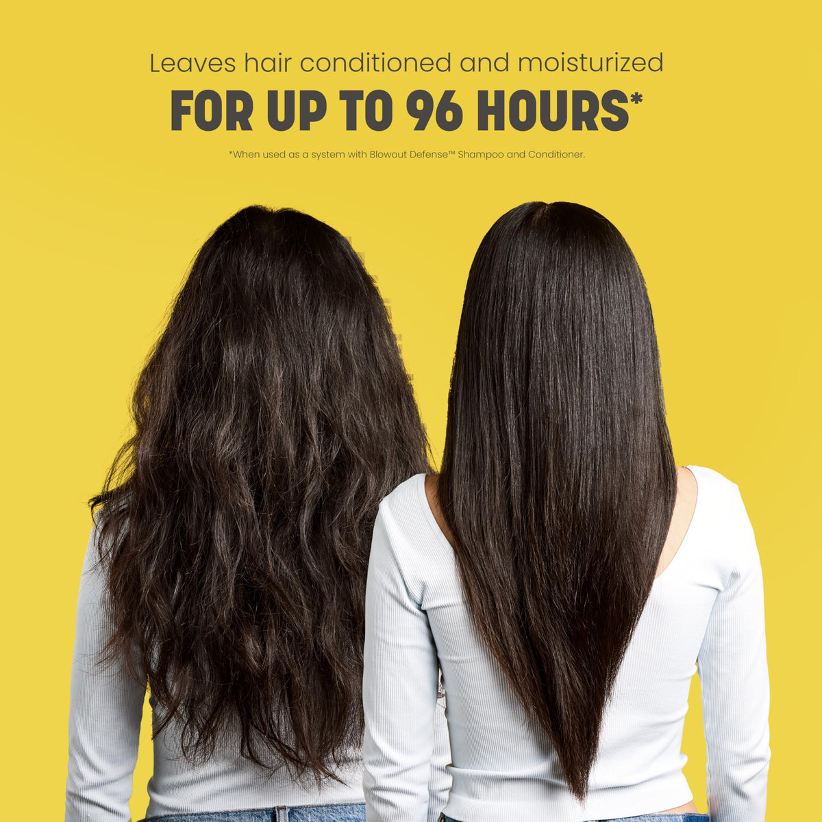 Drybar Blowout Defense with Hydrobond Peptide highlights strengthening ingredients.