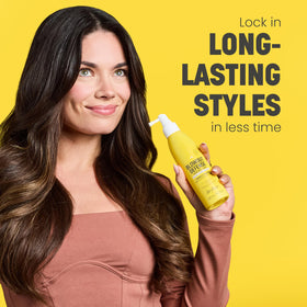 Drybar Blowout Defense texture close-up emphasizes conditioning and detangling ability.