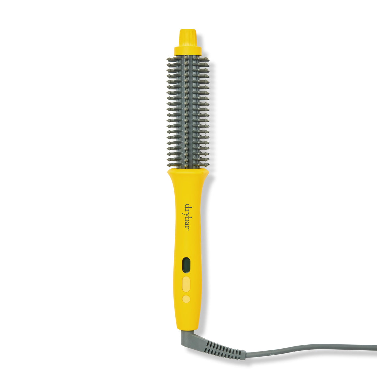 Drybar Curl Party brush handle close-up for comfortable grip and precise styling.