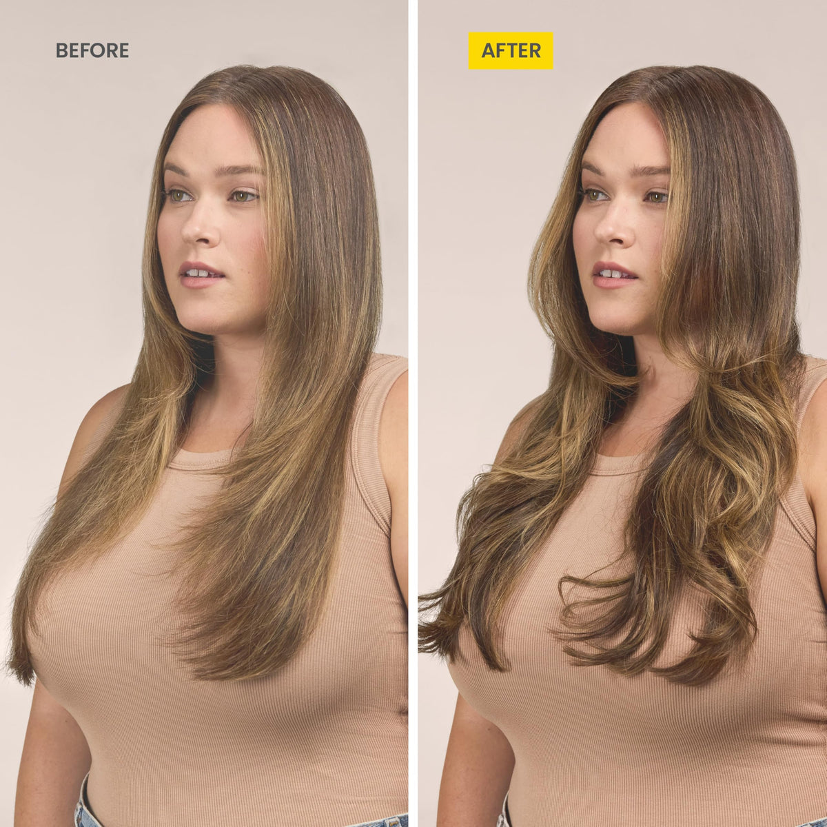 Drybar Curl Party ceramic 1-inch barrel delivering even heat for defined curls.