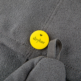 Curls dry with more definition using the Drybar Dry Martini microfiber wrap.