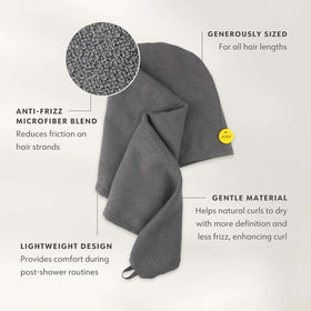 Head-wrap position provides hands-free post-shower drying with Drybar wrap.