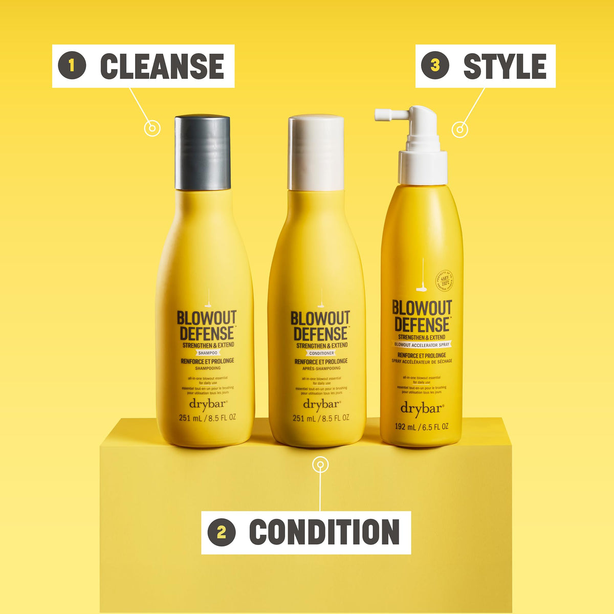 Drybar user detangles hair easily after conditioner application.