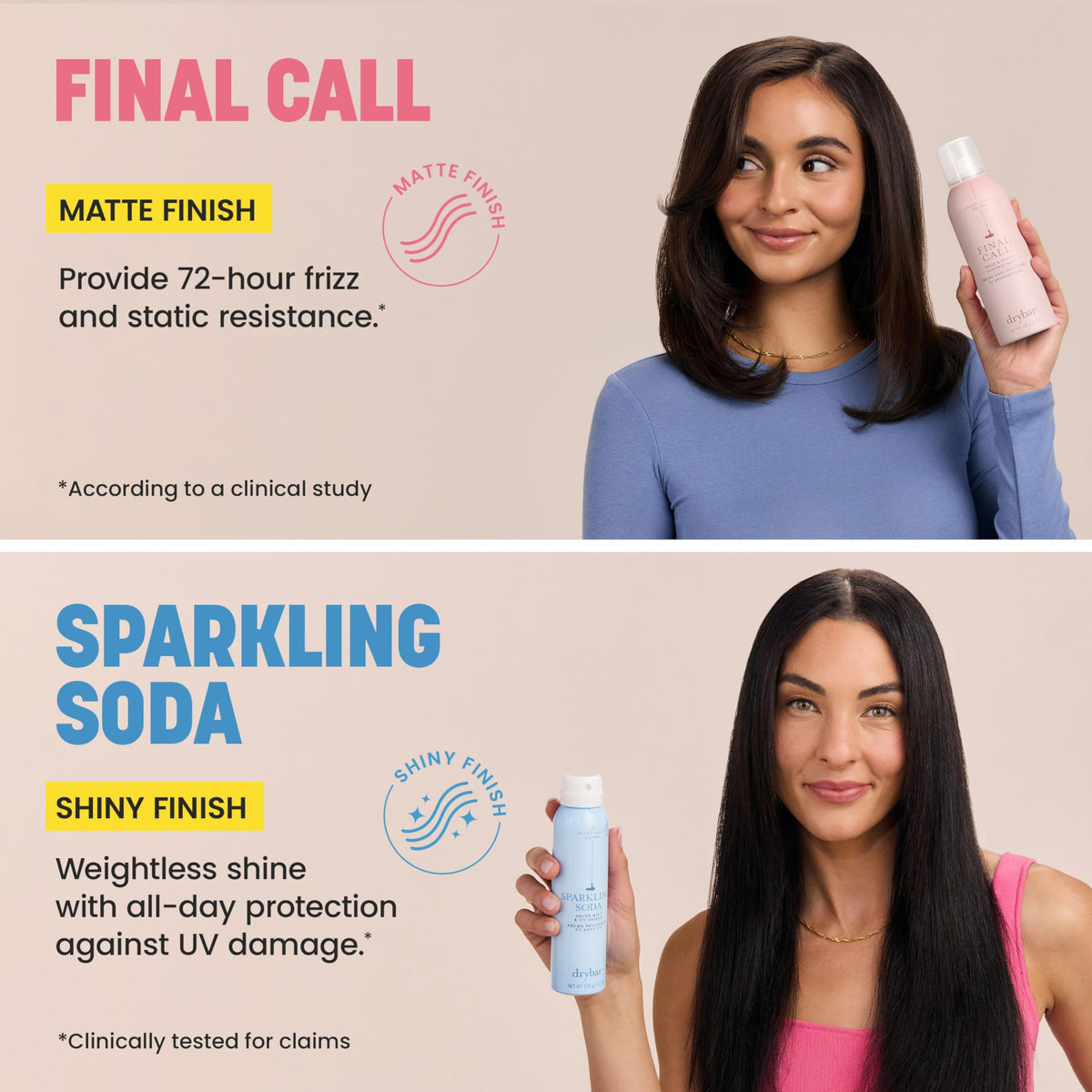 Drybar Final Call frizz mist travel-size packaging portable for on-the-go styling