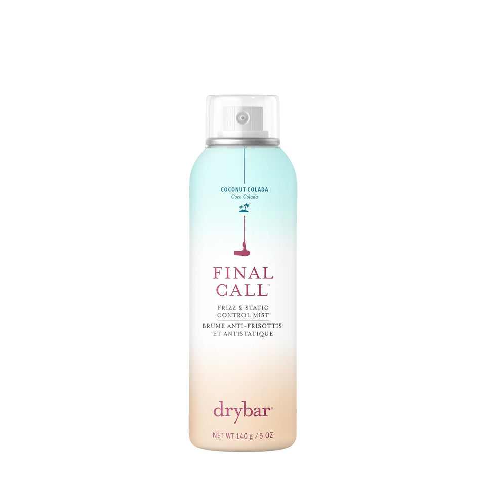 Drybar Final Call mist bottle pours for even coverage and humidity protection.