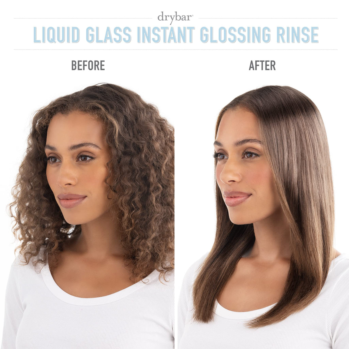 Close-up of Drybar Glossy Gang On-The-Go Kit bottles for easy packing.