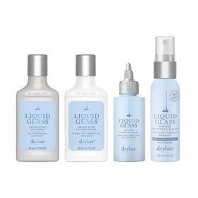 Drybar Glossy Gang On-The-Go Kit packaging for travel-ready shine and frizz control.