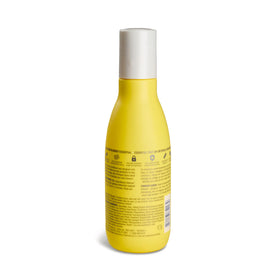 Drybar hair close-up reveals hydrated, glossy strands.
